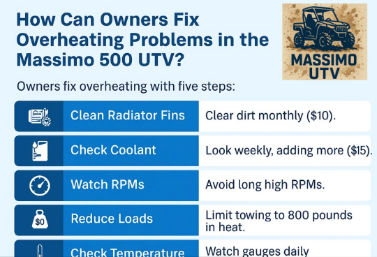How Can Owners Fix Overheating Problems in the Massimo 500 UTV?