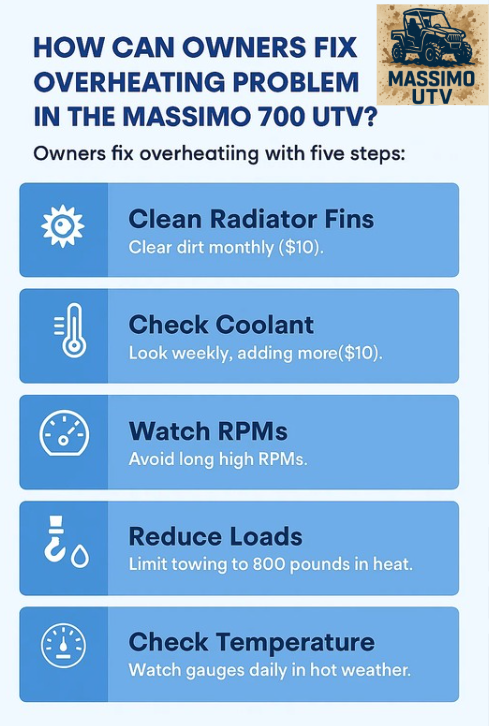 How Can Owners Fix Overheating Problems in the Massimo 700 UTV?
