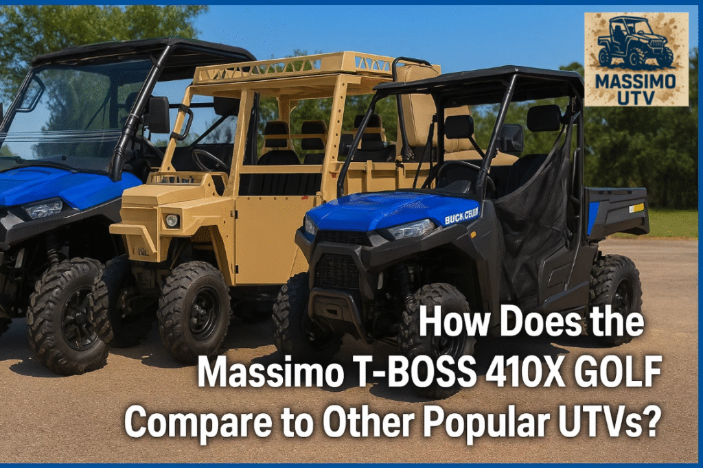 How Does the Massimo T-BOSS 410X GOLF Compare to Other Popular UTVs?