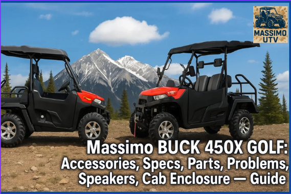 Massimo BUCK 450X GOLF: Accessories, Specs, Parts, Problems, Speakers, Cab Enclosure – Guide