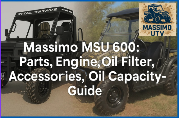 Massimo MSU 600: Parts, Engine, Oil Filter, Accessories, Oil Capacity-Guide
