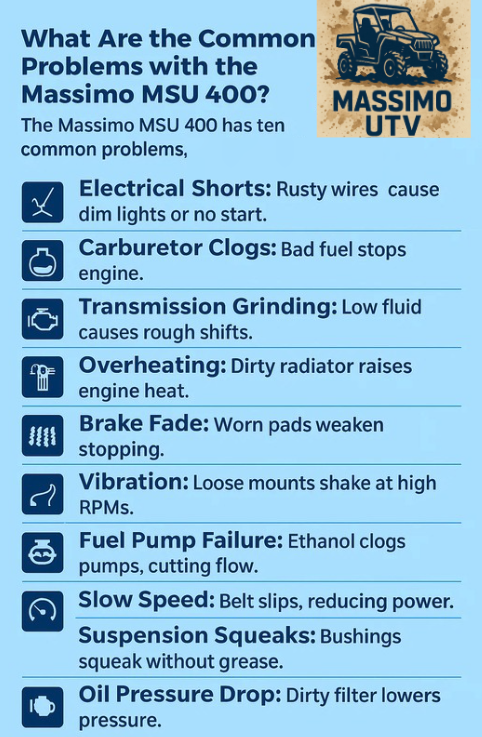 What Are the Common Problems with the Massimo MSU 400?