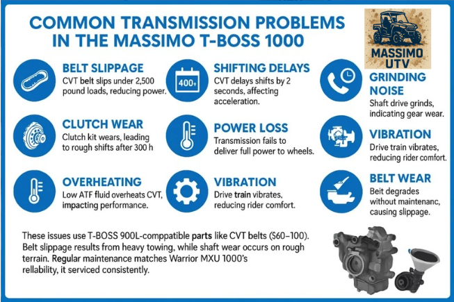 What Are the Common Transmission Problems in the Massimo T-BOSS 1000?