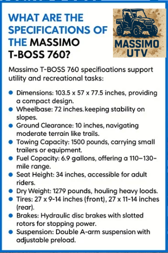 What Are the Specifications of the Massimo T-BOSS 760?